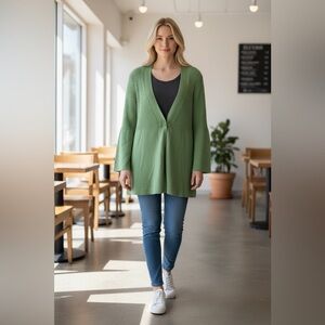 Ann Taylor Green Women's Cardigan